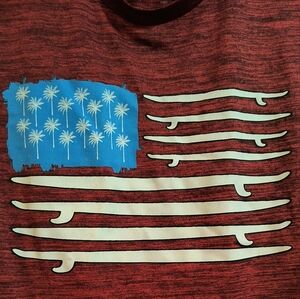 Tek Gear Red Heathered T-Shirt